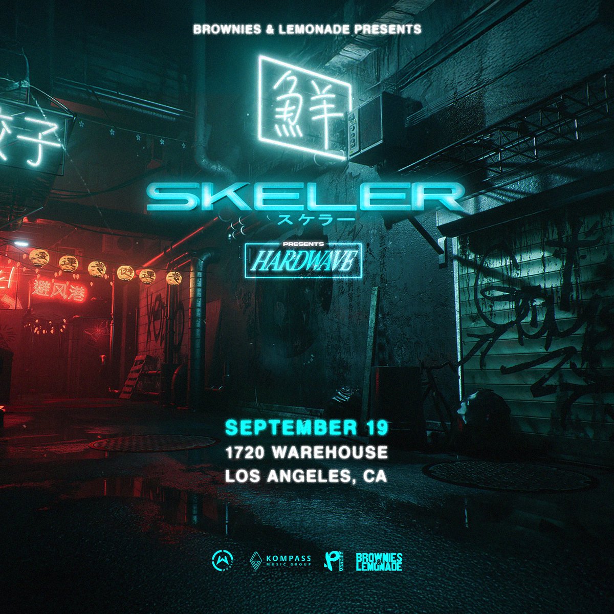 TeamBandL's tweet image. B&L PRESENTS:
SKELER: HARDWAVE
NEW SHOW, NEW MUSIC, NEW EXPERIENCE
SEPTEMBER 19 AT 1720 WAREHOUSE LA
PLUS SPECIAL GUESTS
PRESALE: Friday 7/25 at 10am PST
ON SALE: Frirday 7/25 at 2pm PST
TEXT "SKELER" TO 323.332.1651 FOR PRESALE CODE
link.dice.fm/M1846bdee91e