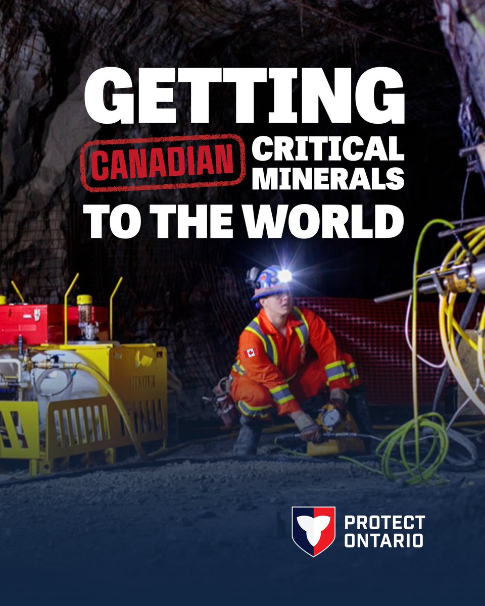 Sflecce's tweet image. Following President Trump's tariff threat this summer against copper and other minerals, Ontario is stepping up to protect our resource workers and economy.
In Sudbury, I joined @ChrisScottPC and @BillRosenbergPC to launch the expanded Critical Minerals Innovation Fund —…