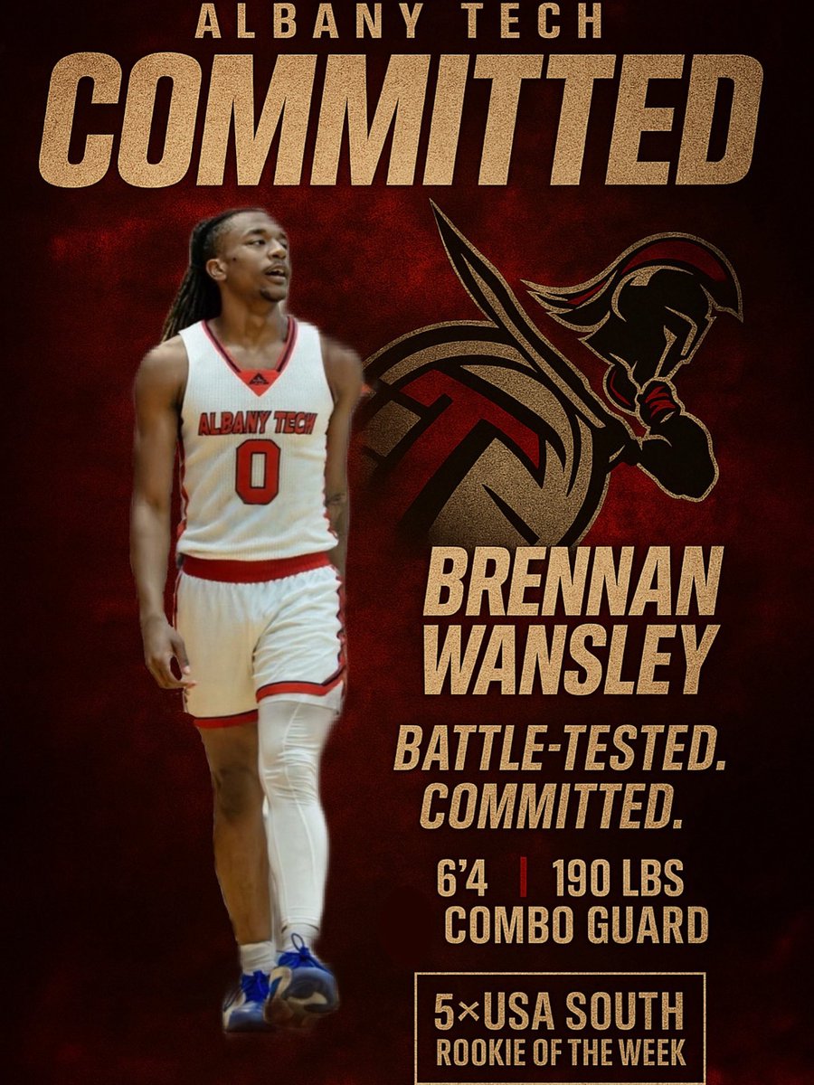 Brennan Wansley (@wansleybrennan) on Twitter photo After a great conversation with <a href="/da_guard/">Coach Lofton</a> I’m grateful and blessed to announce that I am 1000% committed to <a href="/AlbanyTechMBB/">Albany Tech MBB</a> #gotitans #Godstiming After a great conversation with <a href="/da_guard/">Coach Lofton</a> I’m grateful and blessed to announce that I am 1000% committed to <a href="/AlbanyTechMBB/">Albany Tech MBB</a> #gotitans #Godstiming