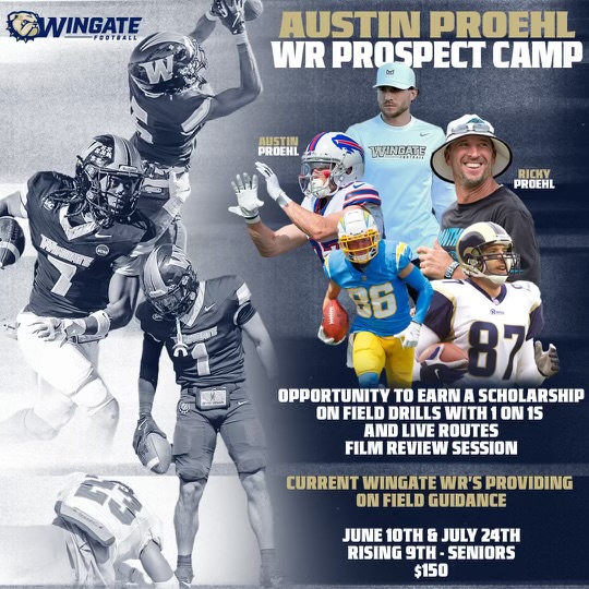 EisaTheReceiver (@eisachoudhry) on Twitter photo Appreciate the invite, <a href="/CoachUlassin/">Nick Ulassin</a> Ill be at Wingateās camp this tomorrow, looking forward to competing and connecting with the coaching staff. Letās work! š #WingateFootball
<a href="/AustinProehl11/">Austin Proehl</a>
<a href="/RockJordan15/">Coach Jordan</a>
<a href="/Coach_Long51/">Michael Long</a>
<a href="/HunterJolly1/">Hunter Jolly</a>
<a href="/StayHowlin/">Coyote Football</a>
<a href="/PrepRedzoneFL/">Prep Redzone Florida</a> Appreciate the invite, <a href="/CoachUlassin/">Nick Ulassin</a> Ill be at Wingateās camp this tomorrow, looking forward to competing and connecting with the coaching staff. Letās work! š #WingateFootball
<a href="/AustinProehl11/">Austin Proehl</a>
<a href="/RockJordan15/">Coach Jordan</a>
<a href="/Coach_Long51/">Michael Long</a>
<a href="/HunterJolly1/">Hunter Jolly</a>
<a href="/StayHowlin/">Coyote Football</a>
<a href="/PrepRedzoneFL/">Prep Redzone Florida</a>
