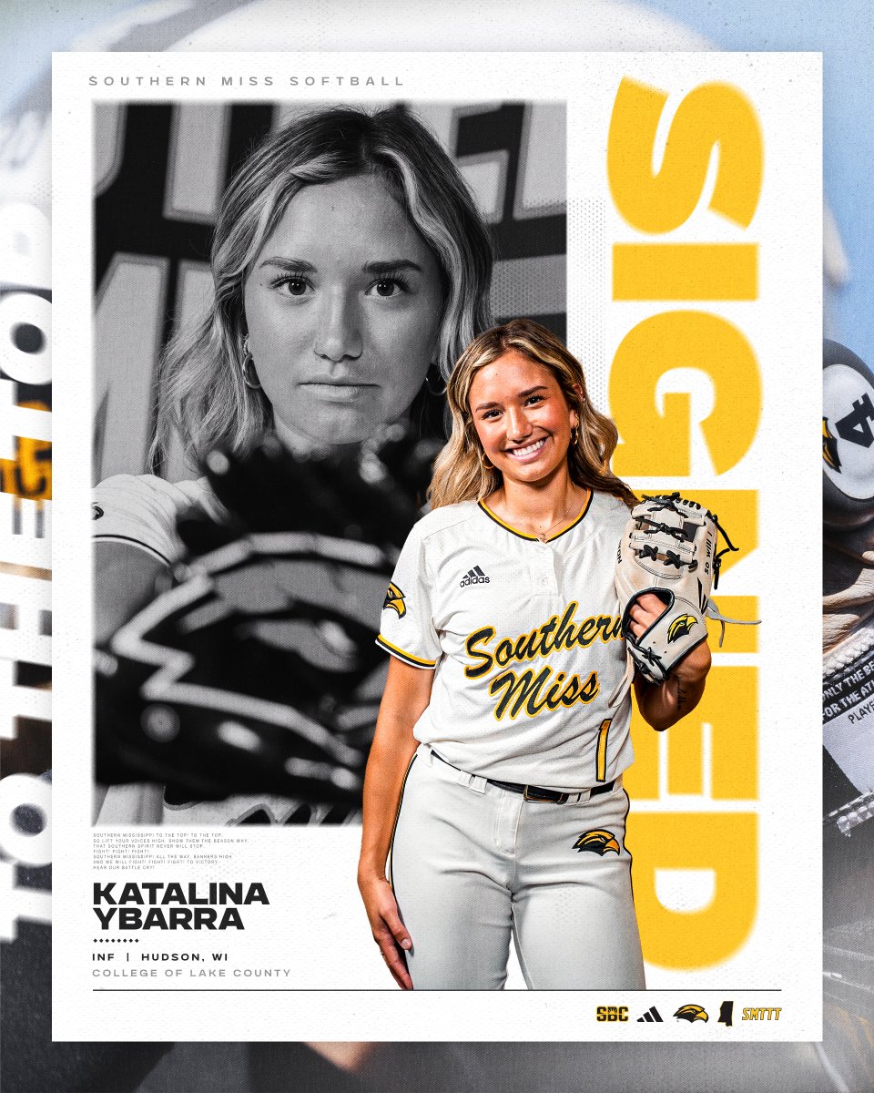 SouthernMissSB's tweet image. Got a new infielder headed to the 'Burg 😎
Welcome to Hattiesburg, @KatalinaYbarra1
#RiseAsOne | #SMTTT