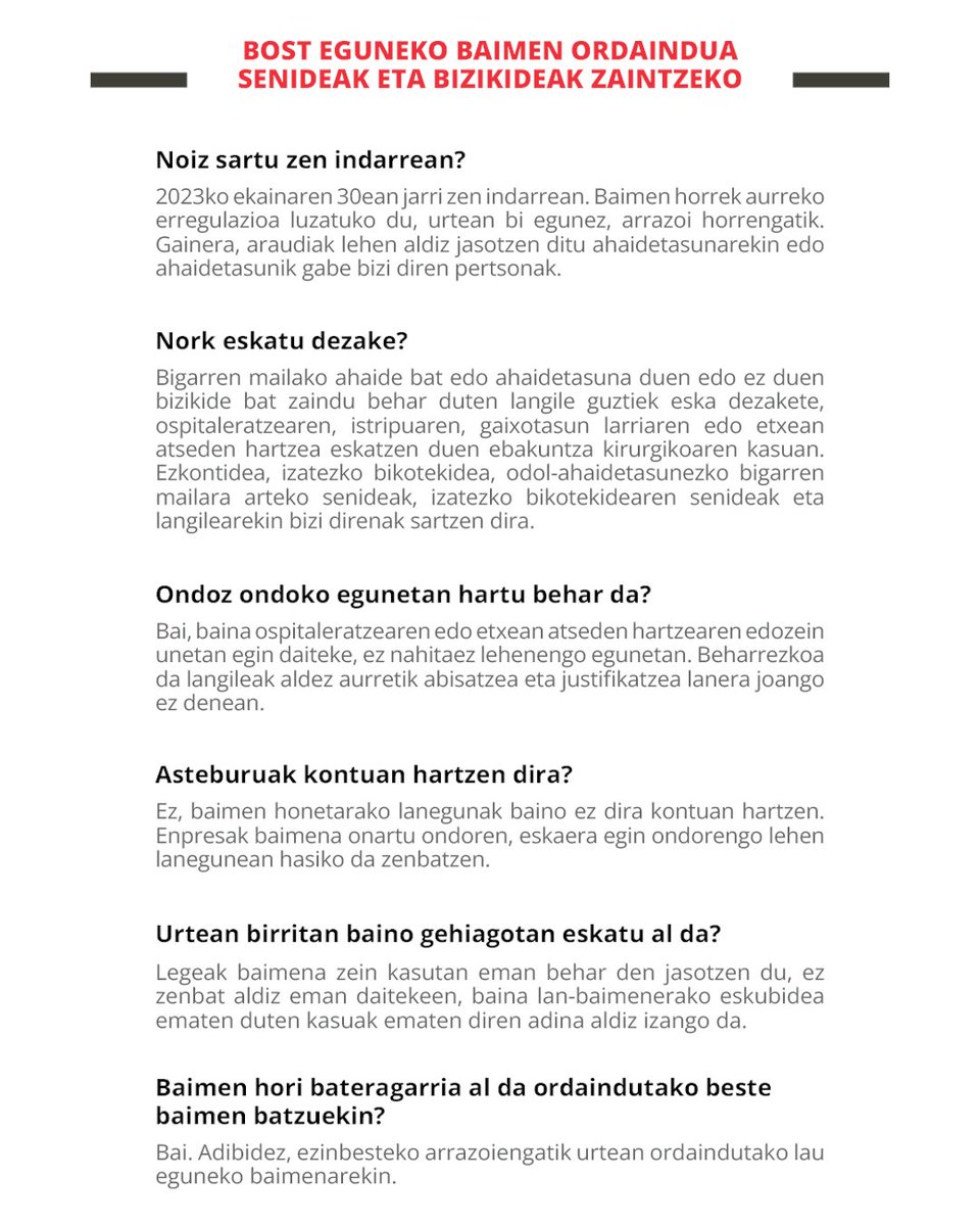 ❓ Zaintzarako baimenei buruzko zalantzak badituzu,  UGTk erantzunak ditu.

⬇️ Eskuratu informazioa tinyurl.com/2yww7egy