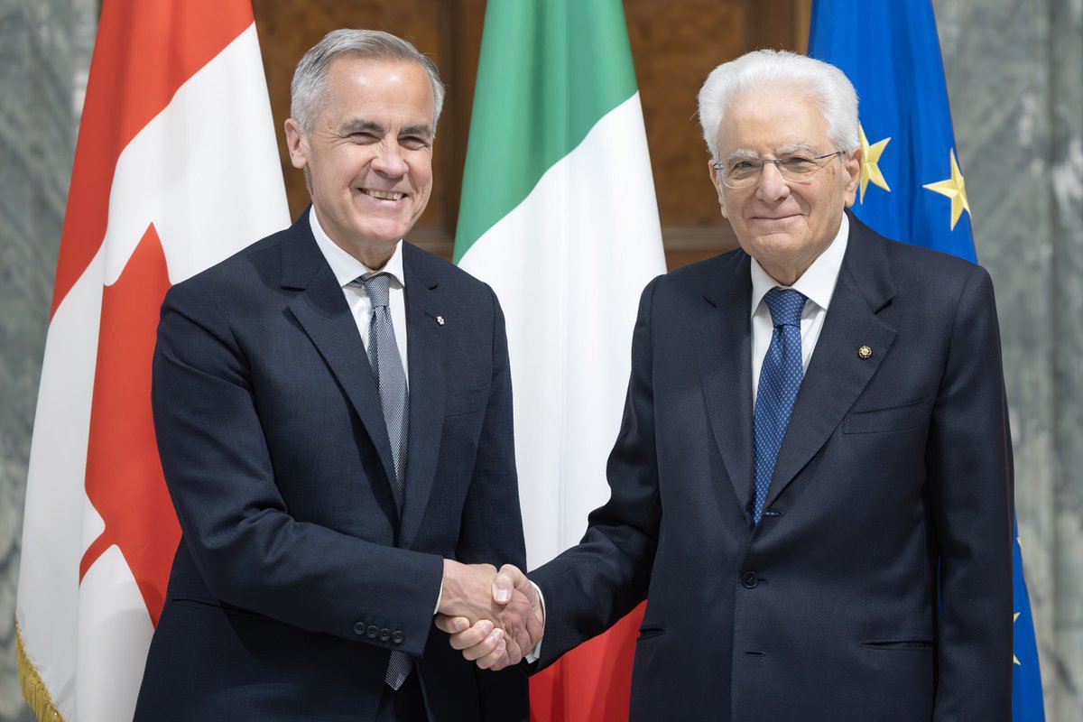 Sentiti auguri al Presidente Sergio Mattarella, garante dei principi di democrazia e libertà che guidano il legame tra 🇮🇹 e 🇨🇦.

Warmest wishes to President Sergio Mattarella. Il est le garant des principes de démocratie et liberté qui fondent le partenariat entre 🇮🇹 et 🇨🇦.