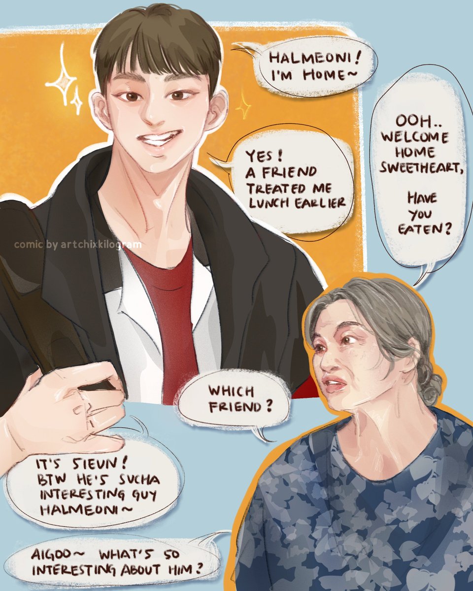 artchixkilogram's tweet image. (1/4) • Interesting friend •

Yes yes, tell me tell me!  I wanna kno too, what&apos;s so interesting about him huh? #shse #whc