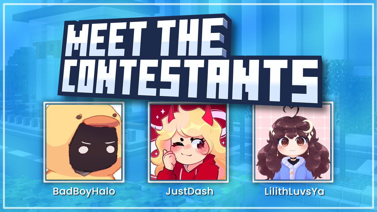 TheQuizLIVE's tweet image. Your Season 5 Episode 6 contestants!:
🏆 @BadBoyHalo
🏆 @JustDashYT
🏆 @LilithLuvsYa
How good are these three at #Minecraft Trivia
youtu.be/wubT7Xtodd8