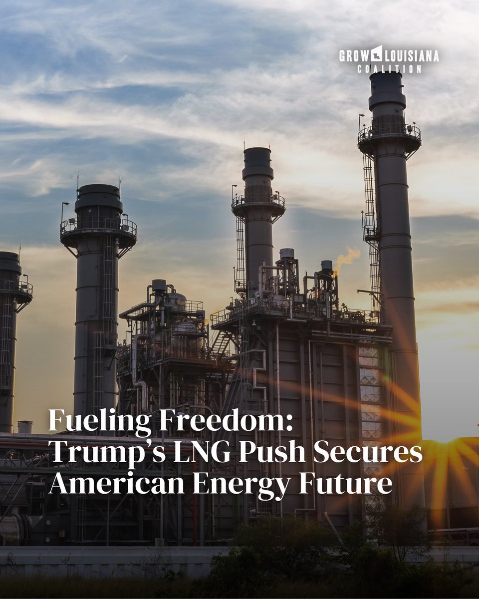 GrowLACoalition's tweet image. Louisiana is leading the charge, again.
Five massive LNG projects have just been unleashed in the Gulf, reversing Biden-era roadblocks and reigniting American energy dominance.
Thanks to new authorizations under the Trump Administration, Louisiana is powering jobs, exports, and…