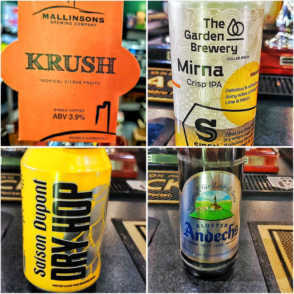I try to limit updates, but we've needed a 2nd today. Mallinsons Krush joins us on pumps, epic new hop. We've got a Garden/ Siren collab Mirna. Saison Dupont Dry Hop... In a can!!??11?! And classic Andechs Bergbock. And more tomorrow. Proper spoiling you, you lucky lucky things.