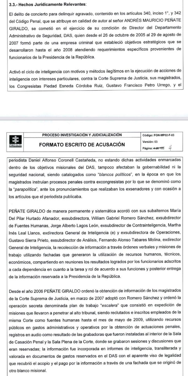CollazosMao's tweet photo. @CorteSupremaJ reconoció como víctimas al presidente Gustavo Petro y al periodista Daniel Coronell en proceso contra Andrés Peñate, exdirector del DAS, por el escándalo de las chuzadas telefónicas y seguimientos ilegales entre el 2005 y 2007. @lafm @rcnradio https://t.co/83gJ3Mh5pO