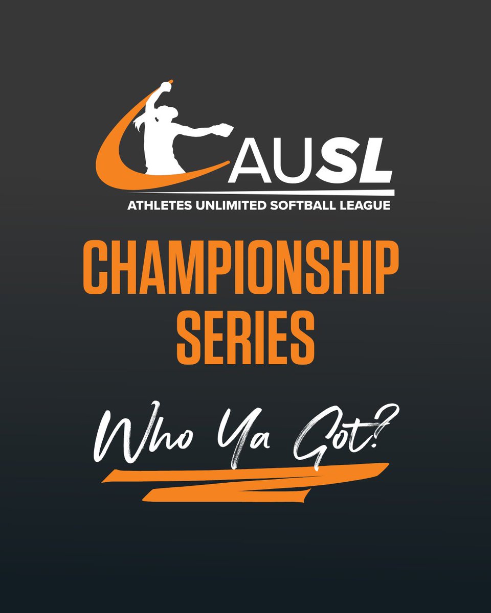 FloCollegeSB's tweet image. 🏆 AUSL Championship: Who ya got?
🗓️ July 26-28
📍 Rhoads Stadium
#ausl #prosoftball