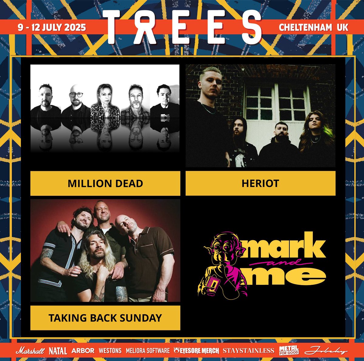 markandmepod's tweet image. Here’s a brand new episode for you all. 

On this @2000trees special I’m joined by Million Dead @heriotmetal and @TBSOfficial 

Listen now on #Applepodcasts #Spotify #Podomatic #AmazonMusic or over at markandme.com now. 

#podcast #markandme #interview #2000trees