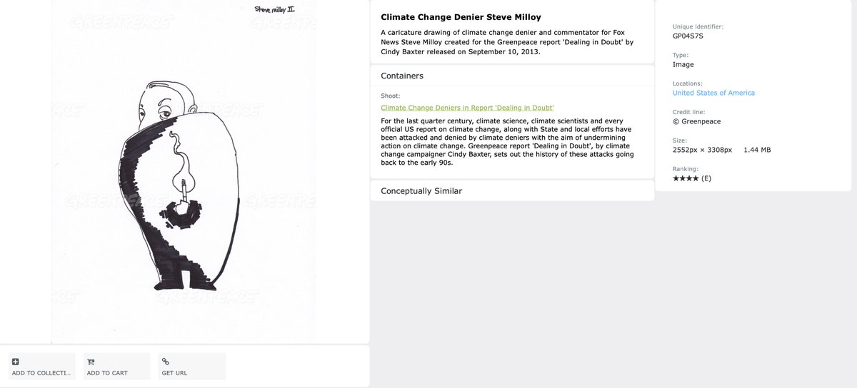JunkScience's tweet image. LOL... Greenpeace sells Steve Milloy art. media.greenpeace.org/archive/Climat…