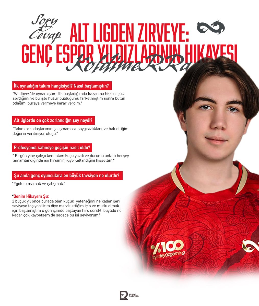 🎯 “Alt Liglerden Zirveye: Klodimerra’nın Yolculuğu” 🎯
Bu kez konuğumuz: kararlılığı ve yeteneğiyle dikkat çeken Klodimerra! 
Profesyonel sahneye yükselme yolculuğunu samimi şekilde paylaştı.

Katılımı için <a href="/koldimeRRa/">KoldimeRRa</a>  ’ya teşekkür ederiz. 🙏

#Röportaj | #CS2 | #EsporRadarım