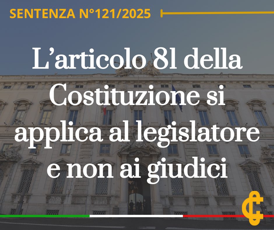 CorteCost's tweet image. L’articolo 81 della Costituzione si applica al legislatore e non ai giudici.
cortecostituzionale.it/documenti/comu…
#Cortecostituzionale #Comunicato #Sentenza
