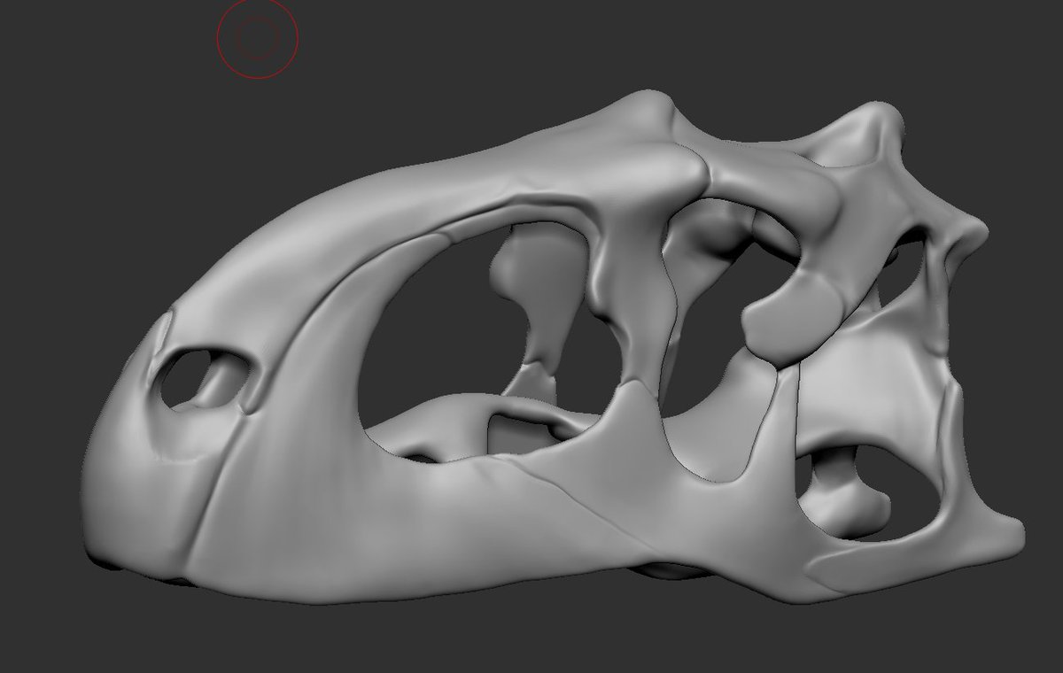 Coolio_Art's tweet image. rajasaurus minus everything except its skull