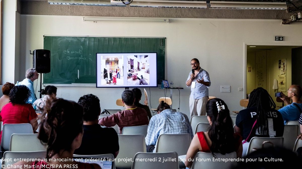 MinistereCC's tweet image. #EntreprendreCulture 🔍 Le Maroc était à l’honneur pendant le Forum Entreprendre dans la Culture qui s’est déroulé du 1er au 3 juillet.
Retour sur 7 projets représentatifs de la vitalité et de la diversité du secteur culturel et artistique marocain 👉 swll.to/FEC25Maroc