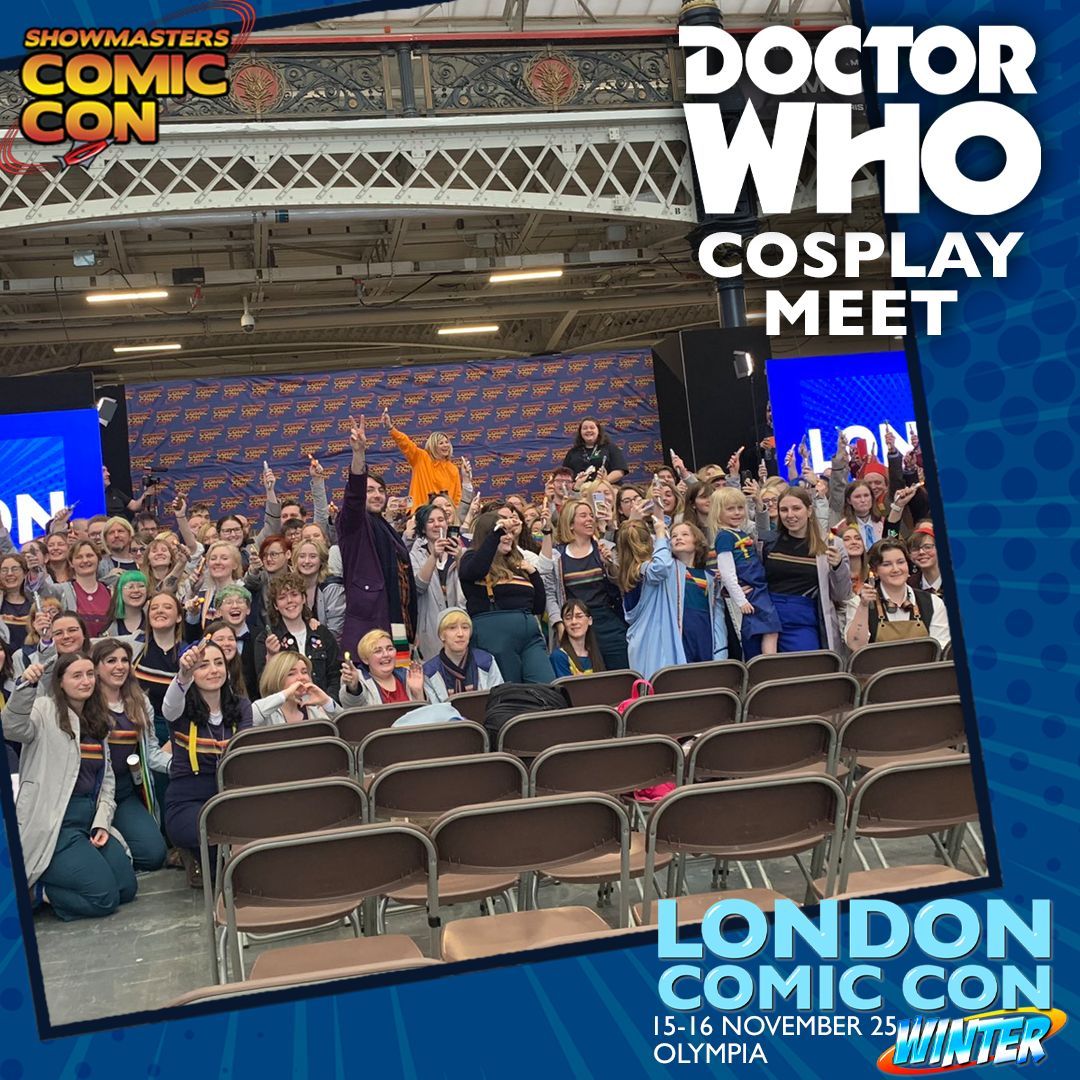 Showmasters's tweet image. The Doctor Who cosplay meet up is back!
Power up your sonics, find your favourite bow tie and get dressed up for the Greatest Show in the Galaxy!
Don’t delay it getting your #LCCWinter tickets - buff.ly/zAM8e3t