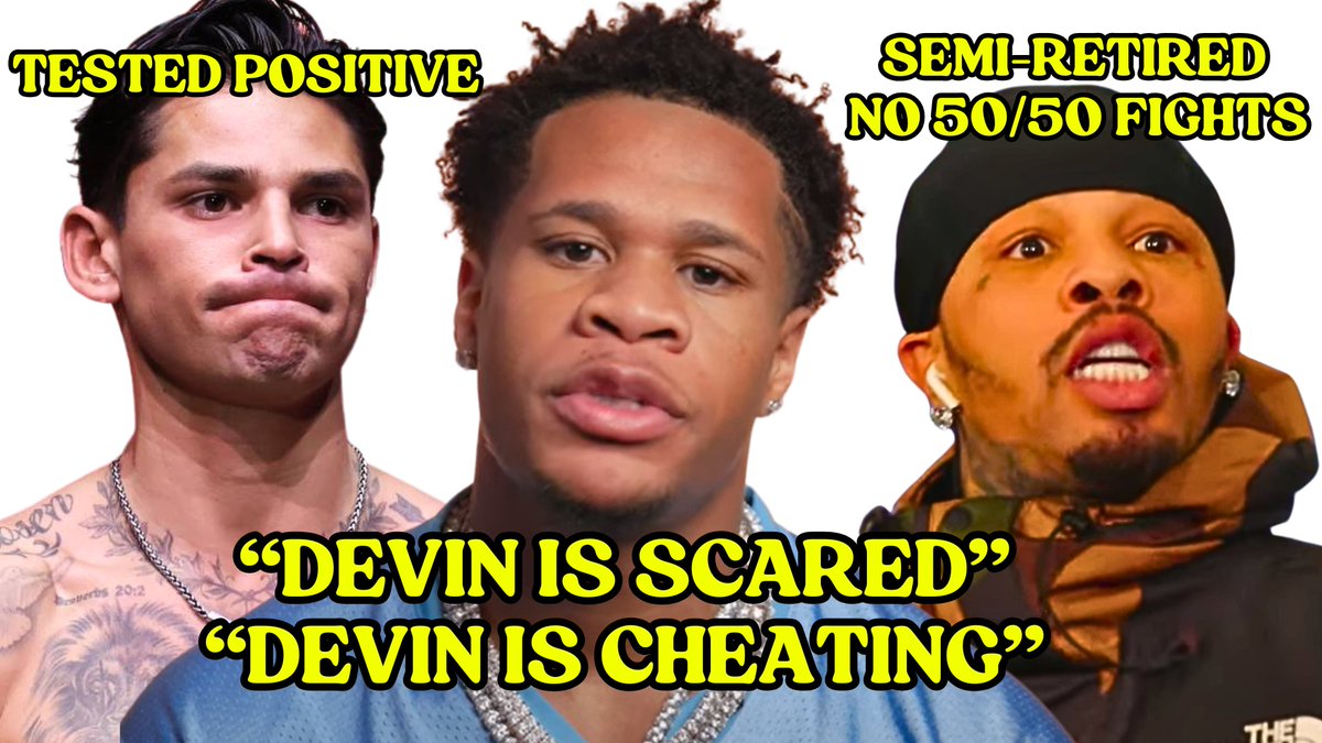theCHAMPSIDE's tweet image. “Devin Haney is scared and cheating with SNAC” but Ryan FAILED drug test & Tank RETIRED youtube.com/live/rerYUpvQ_…