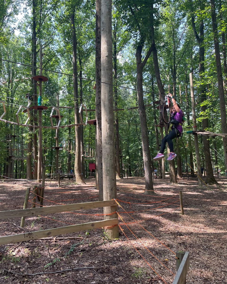 Treetops and ziplines and rope courses, oh my! #OFCSummerCampTrips
