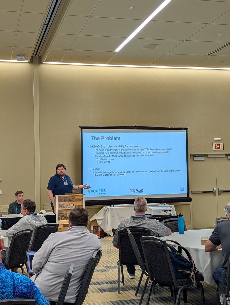 Great turnout for the XDMoD User Group meeting!  Thanks to all who attended!!  Slides are available: open.xdmod.org/pearc25