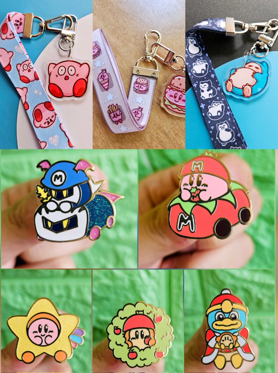 portreii's tweet image. here's everything going on early access today on k0fi ๐
prismatic pins will be member only, but minis and lanyards will be available to everyone ๐ฅฐโจ๏ธ