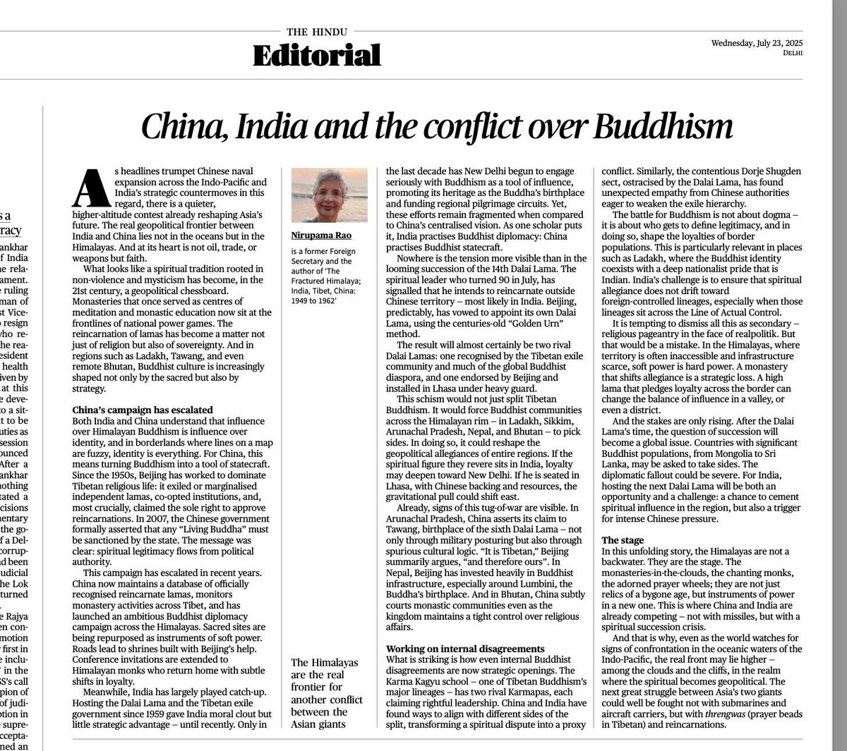 avarakai's tweet image. We have seen Junket Journalists last month.
Now, presenting to you... Junk Junket Diplomats. Those who tell us that there's some stake for China in Buddhism. Not even by a thousand mile they have anything.
It is limited to Tibet. Which is NOT China.