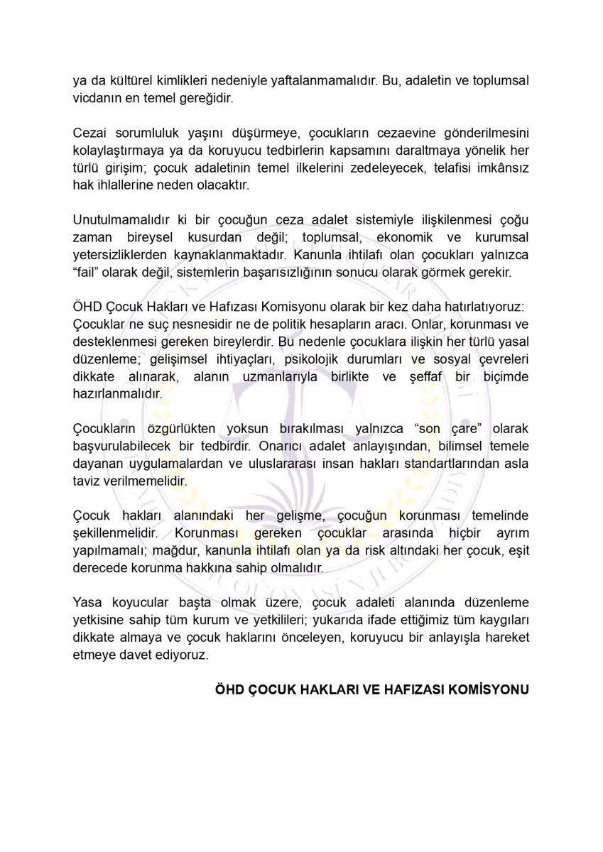 ÇOCUK ADALETİNE MÜDAHALE KABUL EDİLEMEZ!