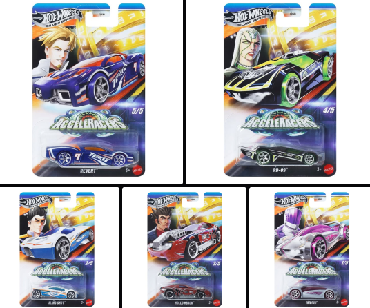 The Acceleracers Silver Series cars &amp; their packaging have been fully revealed! We'll make sure to add them as unlockable reskins in within our game too, since they look so good! :)
