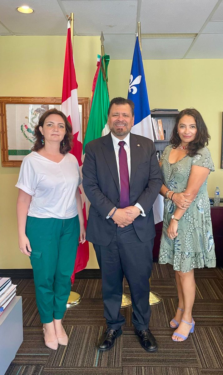 Un gusto recibir a la periodista mexicana Levy Barragán, fundadora de la publicación trilingüe Spotlight Montreal, y escuchar sobre su interés en difundir las iniciativas y el trabajo consular a favor de la comunidad mexicana en Quebec y las provincias atlánticas 🇨🇦