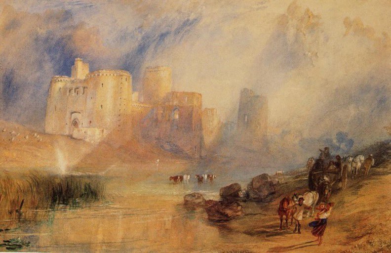Arteymas_'s tweet image. Castillo Kidwelly de William Turner