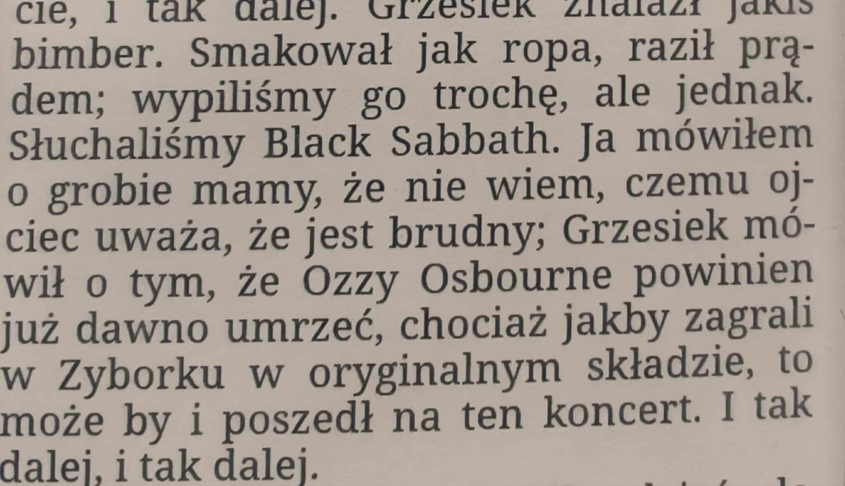 Jakubzulczyk's tweet image. Nadesłane przez czytelnika - ja oczywiście nie pamiętam swoich książek tak dobrze.
Fakt, Ozzy już nie zagra w Zyborku.