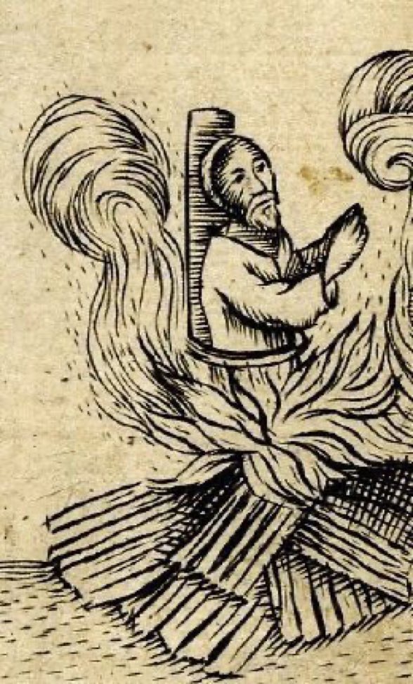 jdmccafferty's tweet image. 23 July 1433: The Bohemian Hussite Pavel Kravar is burnt at St Andrews #otd