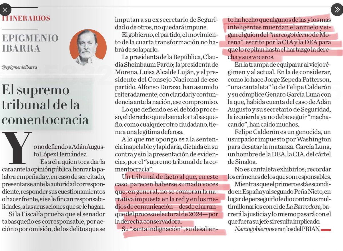 CarlosTorresF_'s tweet image. El productor de narco series Epigmenio Ibarra ya le está reclamando a @jorgezepedap por irse como gordo en tobogán en el caso del narco ex Secretario de @adan_augusto y no seguir con la cantaleta de García Luna y Calderón.
Jajajaja la imagen la tomé de @HernanGomezB