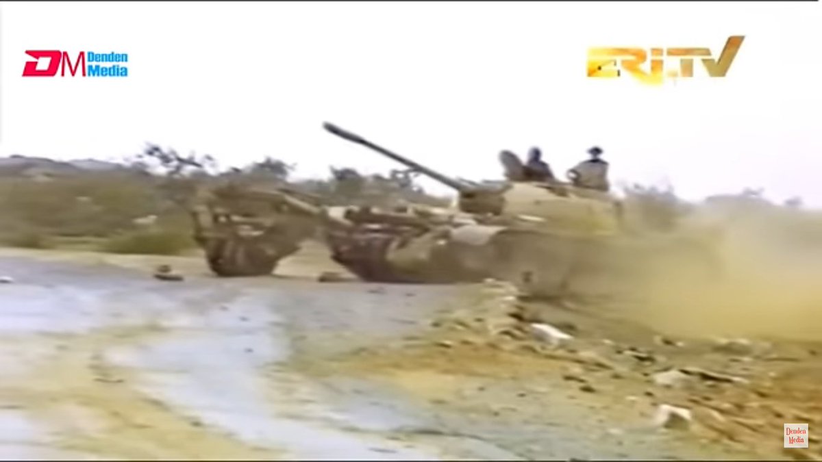 HammerOfWar5's tweet image. Eritrea 🇪🇷:Picture showing a soviet made T-54/55 main battle tank with mine roller of the Eritrean People's Liberation Front (EPLF) during the Eritrean War of Independence from 1961 to 1991.
@tanksenc