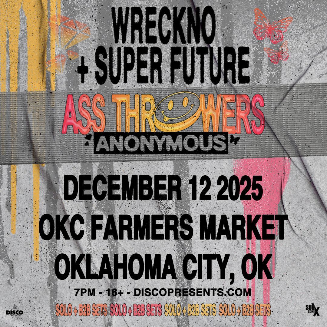 Tickets are now ON SALE for Wrecko and Super Future at the OKC Farmers Market on December 12th 🔊 

Grab yours -&gt; bit.ly/3GUJkbN