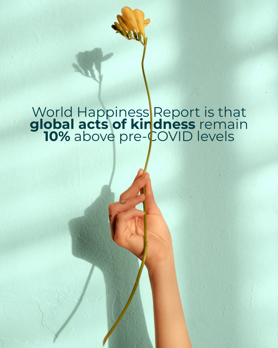 BrainWiseMedia's tweet image. One of the most uplifting findings from the 2025 #WorldHappinessReport is that global acts of kindness remain 10% above pre-COVID levels. That sustained rise suggests a cultural shift in how we value generosity, social connection, and community care
brainwisemedia.com/kindness-makes…