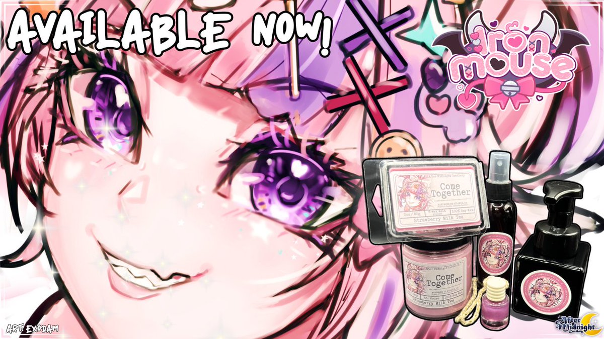 🕯️AMCandlery 🕯️MYTHOS Collection OUT NOW! (@am_candlery) on Twitter photo 💖Come Together💖
> LIMITED EDITION <a href="/ironmouse/">ironmouse🇵🇷😈💖</a> CANDLE <
In honor of Mouse and the IDF, <a href="/ExodamArtworks/">Exodam Artworks</a> and I have teamed up to bring you a limited-edition Strawberry MilkTea candle! 🧵⤵️
#ironmouseart | <a href="/IronmouseFanArt/">☆ᴏꜰꜰɪᴄɪᴀʟ ɪʀᴏɴᴍᴏᴜꜱᴇꜰᴀɴᴀʀᴛ☆</a> 💖Come Together💖
> LIMITED EDITION <a href="/ironmouse/">ironmouse🇵🇷😈💖</a> CANDLE <
In honor of Mouse and the IDF, <a href="/ExodamArtworks/">Exodam Artworks</a> and I have teamed up to bring you a limited-edition Strawberry MilkTea candle! 🧵⤵️
#ironmouseart | <a href="/IronmouseFanArt/">☆ᴏꜰꜰɪᴄɪᴀʟ ɪʀᴏɴᴍᴏᴜꜱᴇꜰᴀɴᴀʀᴛ☆</a>