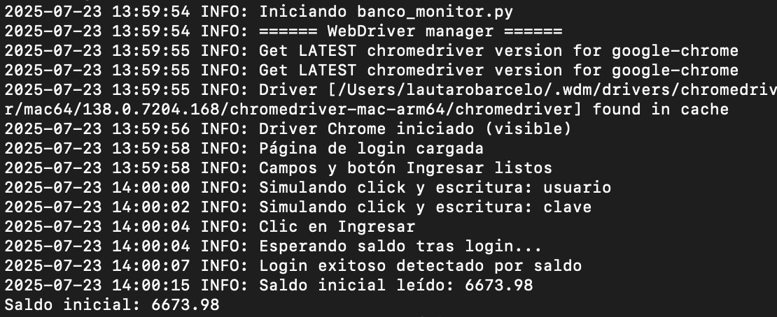 LautaroBarcelo's tweet image. Como @bancoprovincia jamás me avisa nunca cuando me entra un pago, me armé un bot que se conecta cada 20 minutos y cumple esa función.