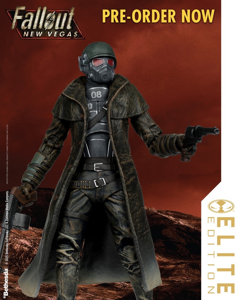 mcfarlanetoys's tweet image. #NCRRanger (#McFarlaneEliteEdition) based on #FALLOUTNEWVEGAS video game is available for pre-order NOW at select retailers!
➡️ bit.ly/FalloutNewVega…
7" scale deluxe action figure includes 13 accessories, base and an ELITE POINTS card reward system.
#McFarlaneToys #Fallout