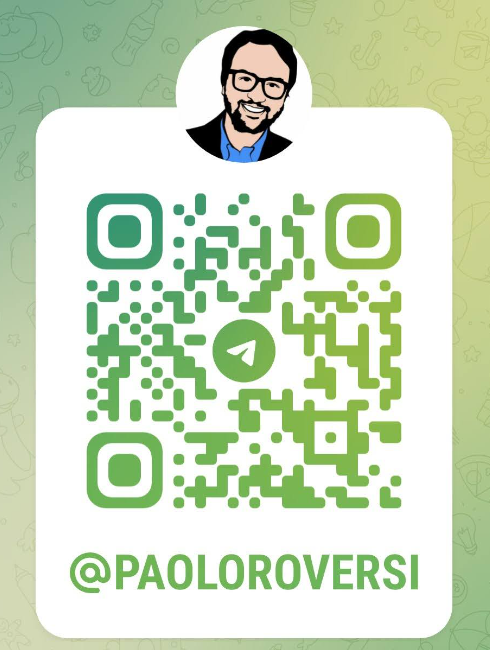 Il modo migliore per rimanere sempre aggiornato sulle mie pubblicazioni, le presentazioni, gli incontri, i festival, i corsi di scrittura creativa e molto altro. Iscriviti al mio canale Telegram! #stayintouch #paoloroversi #telegram #follow #writing #libri telegram.me/paoloroversi