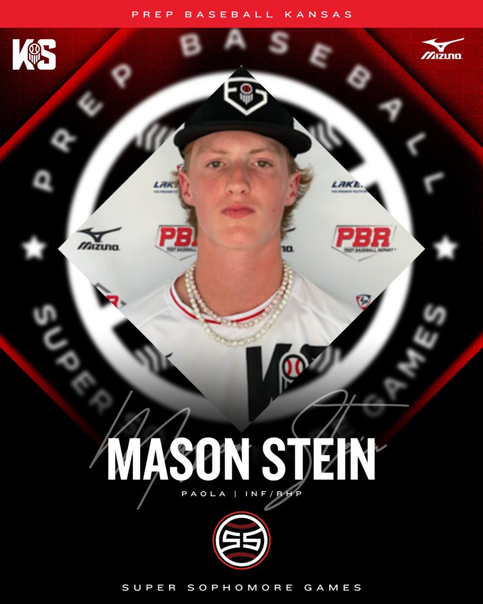 PrepBaseballKS's tweet image. 𝗜𝗡𝗩𝗜𝗧𝗘 𝗔𝗖𝗖𝗘𝗣𝗧𝗘𝗗 ✅
INF/RHP Mason Stein (Paola) is locked to represent Team Kansas at the 2025 Prep Baseball Central Super Sophomore Games in Kansas City! #CSSG25
👤: loom.ly/eCdN9ZI // @MasonStein913