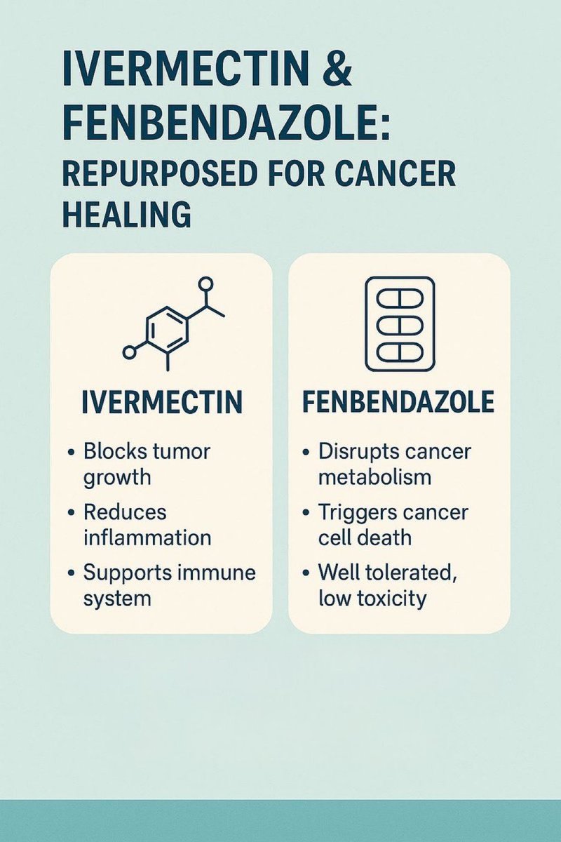 Ivermectin and Fenbendazole For Cancer Healing 
#Ivermectin #Fenbendazole #cancercure