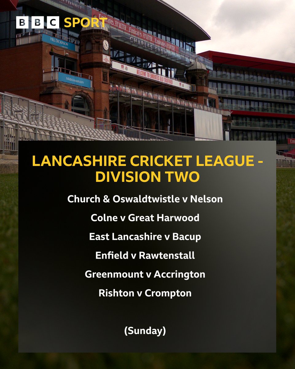 BBCLancsSport's tweet image. 🏏This weekend's @lancs_league fixtures.
📷 Listen to Inside Edge bbc.in/InsideEdge2307
#bbccricket