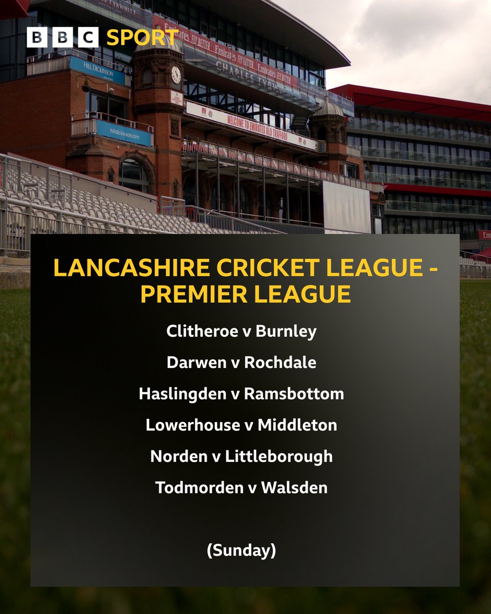 BBCLancsSport's tweet image. 🏏This weekend's @lancs_league fixtures.
📷 Listen to Inside Edge bbc.in/InsideEdge2307
#bbccricket