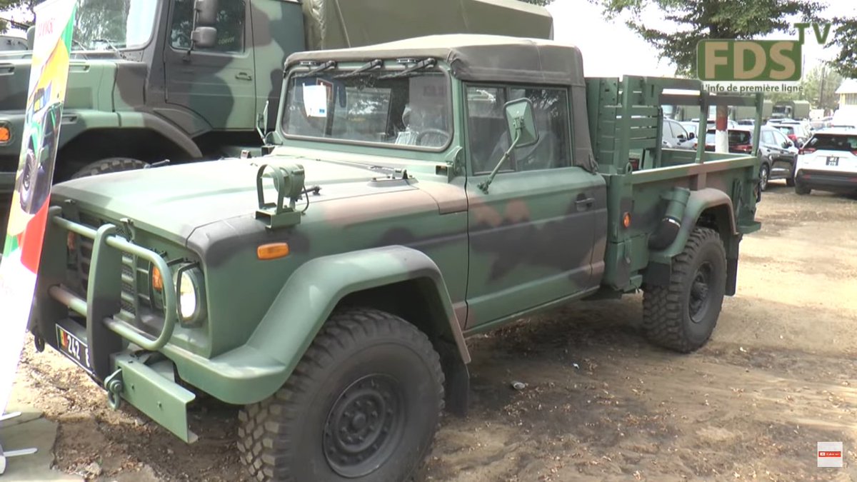 HammerOfWar5's tweet image. Pictures showing german made Mercedes Benz Zetros 2036A and south korean made KIA KM450 trucks of the Senegalese 🇸🇳 military at the military camp Lamine DIEDHIOU,in December 2024.