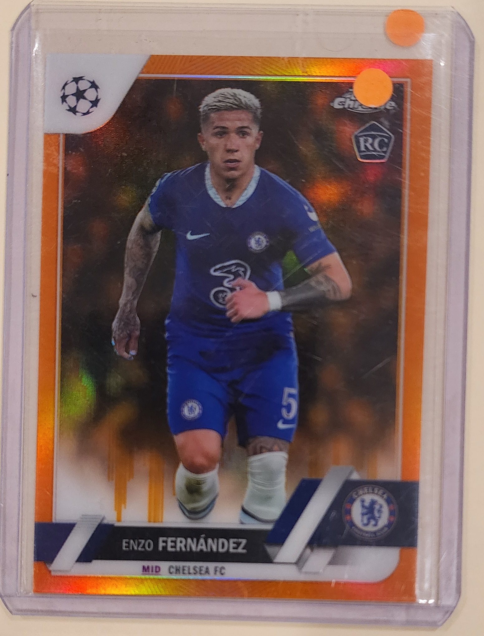 Topps Enzo Fernandez 1/1 RC!  エンソ　激パッチ 2023 ENZO FERNANDEZ 33/49 TOPPS UEFA CHAMPIONS LEAGUE ROOKIE