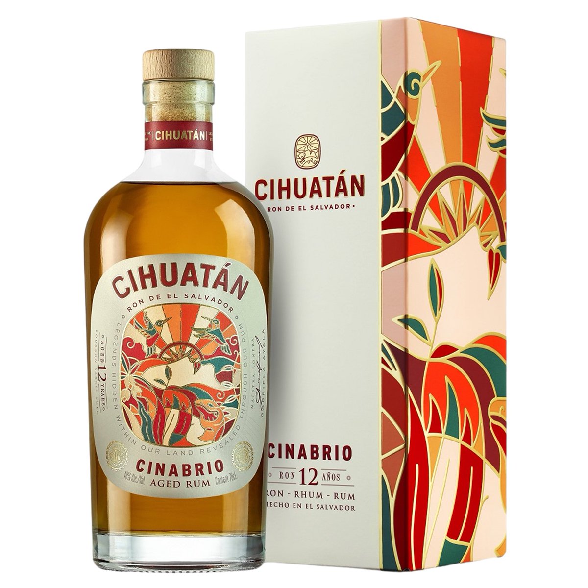 🇸🇻 Cihuatan Cinabrio 12YO Rum: El Salvador’s legend. Homage to Kinich Ahau (Mayan sun god). Plum, chocolate, pistachio notes. Long toasty finish. Gorgeous bottle. 🥃
#Rum #Cinabrio

rumshop.co.uk/product/rt103