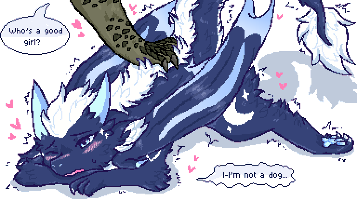 RyukiriDragon's tweet photo. A fluffy dragon's weak point is right back there... don't tell anyone!
#dragon #pixelart https://t.co/k75H6B9XMk