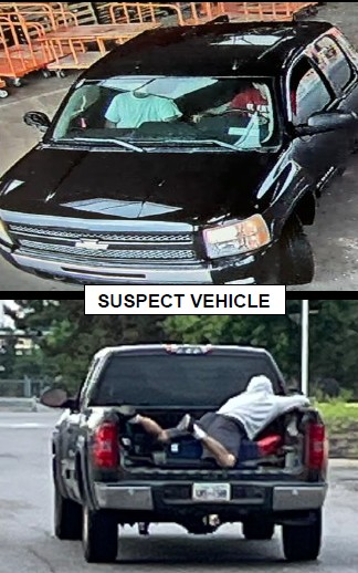 🚨WANTED FOR GRAND LARCENY🚨
 
On 7.20.25 at approximately 815am this #SUSPECT stole merchandise from a local home improvement store and left in the pictured vehicle. 
 
Do you recognize this #SUSPECT? Do you recognize this #VEHICLE? Any INFO? 📲Call the GPD tip line @