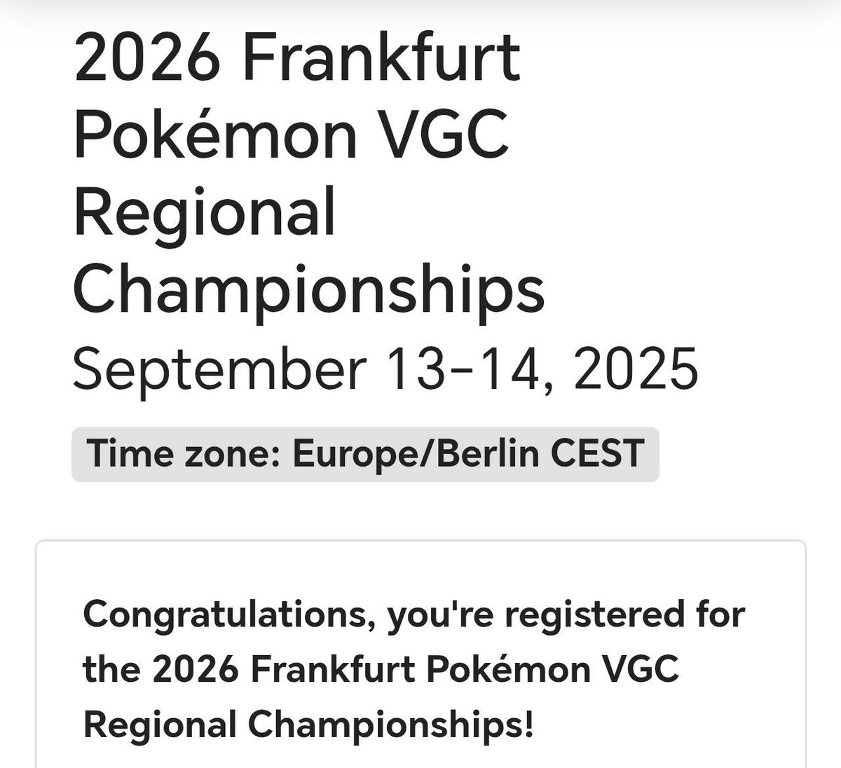 It begins. See you soon Frankfurt 🇩🇪