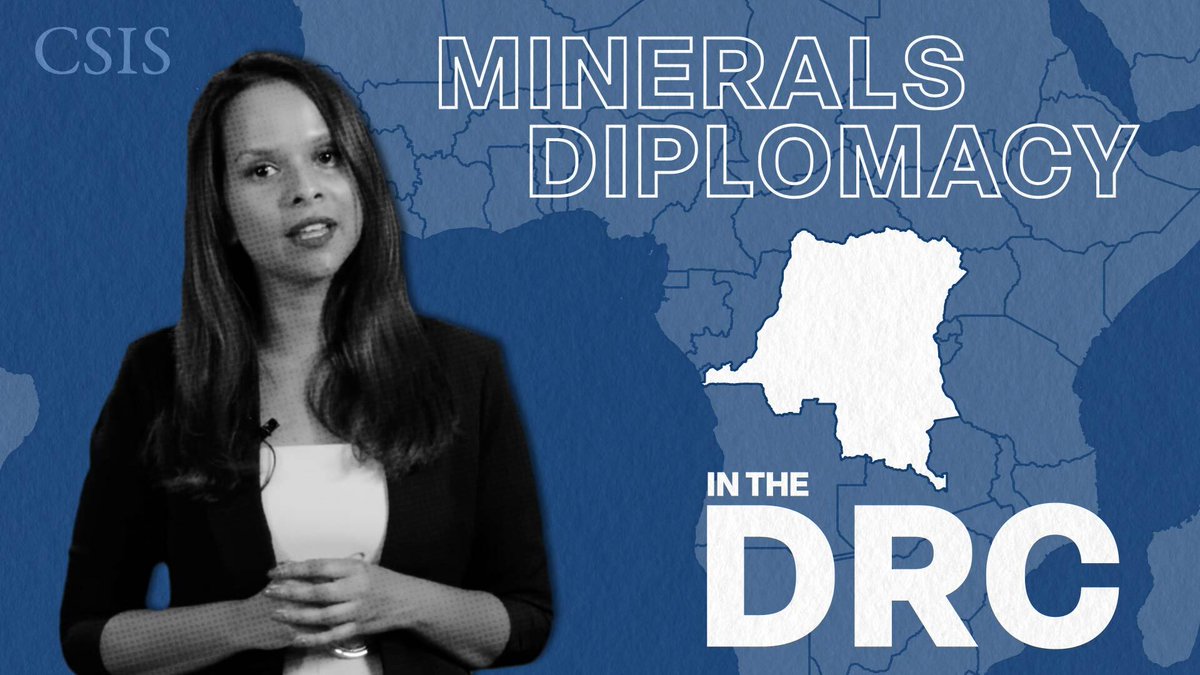 CSIS Critical Minerals Security Program (@csisminerals) on Twitter photo The <a href="/CSISMinerals/">CSIS Critical Minerals Security Program</a> Program has just launched a new explainer series—Mapping Minerals Diplomacy. In the first episode, we focus on the Democratic Republic of the Congo (DRC), exploring why the United States is pursuing a minerals-for-security agreement and aiming to fast-track The <a href="/CSISMinerals/">CSIS Critical Minerals Security Program</a> Program has just launched a new explainer series—Mapping Minerals Diplomacy. In the first episode, we focus on the Democratic Republic of the Congo (DRC), exploring why the United States is pursuing a minerals-for-security agreement and aiming to fast-track